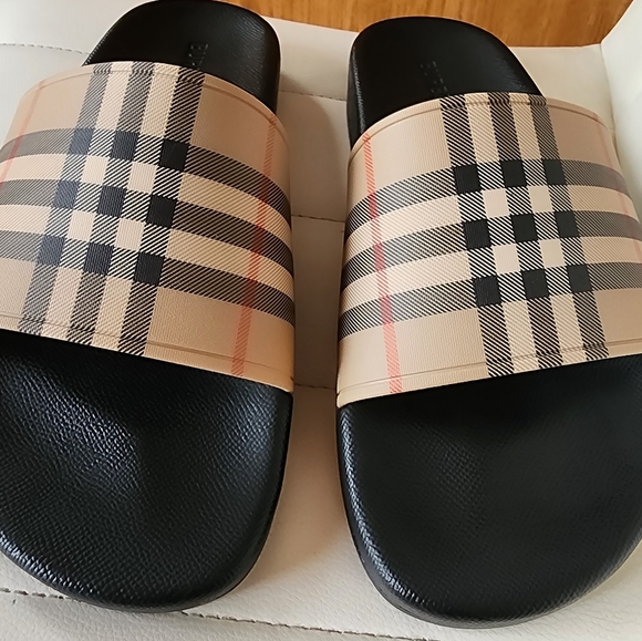 NEW AUTHENTIC MEN'S BURBERRY SANDALS SIZE 10 - Picture 11 of 16
